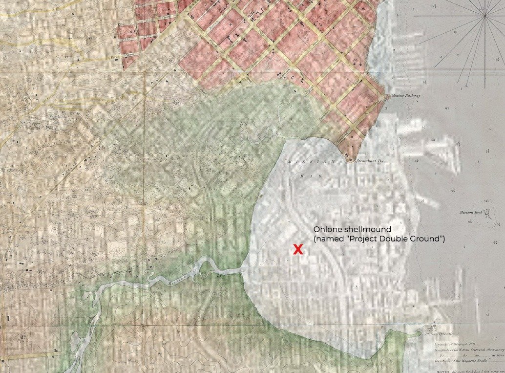 San Francisco map composite. 1856 -2022 - Close Up Mission Bay