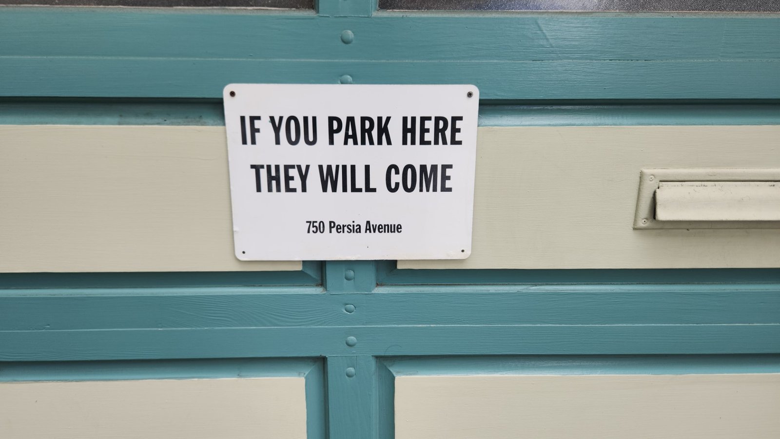 If You Park Here They Will Come